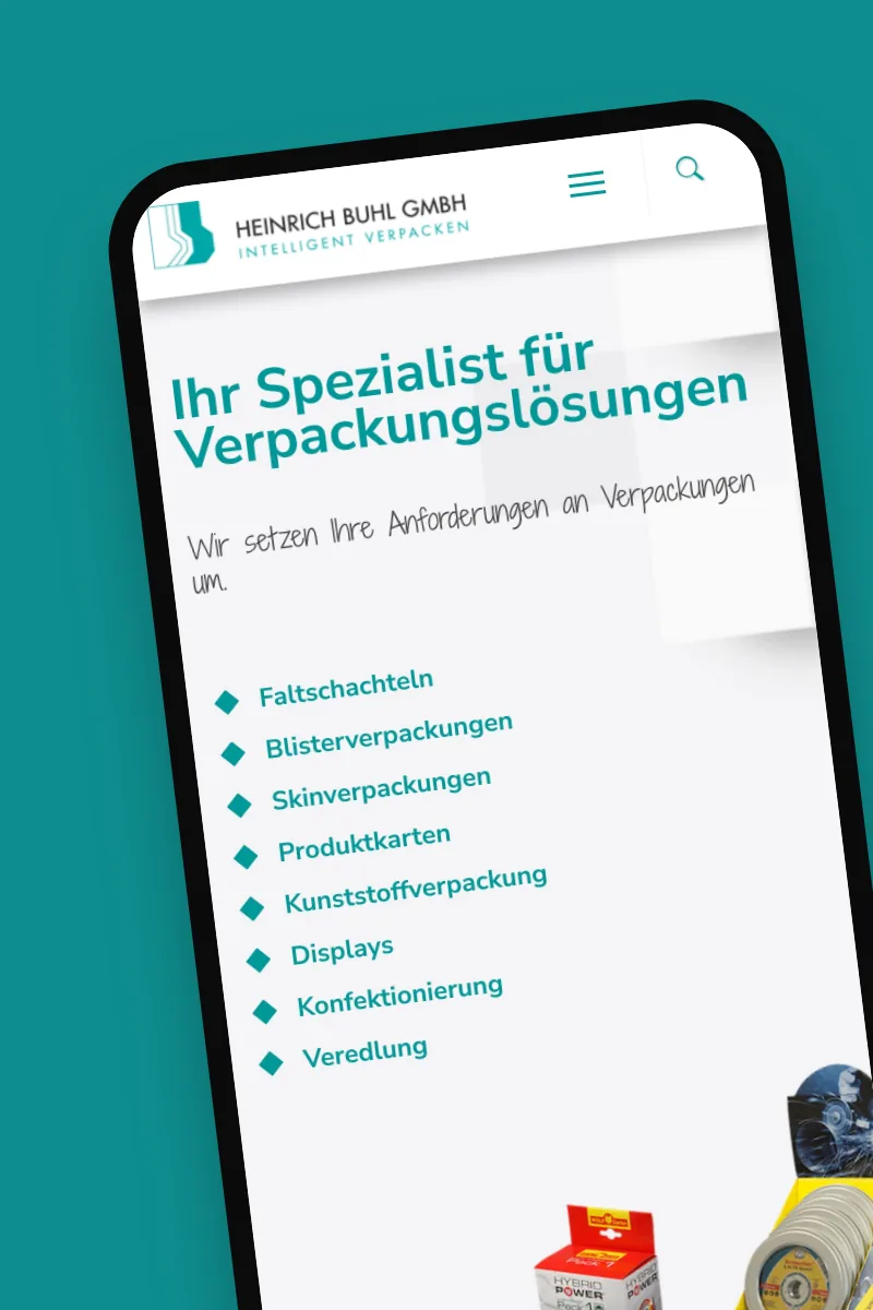 Referenz Heinrich Buhl: Website-Relaunch & Wartung