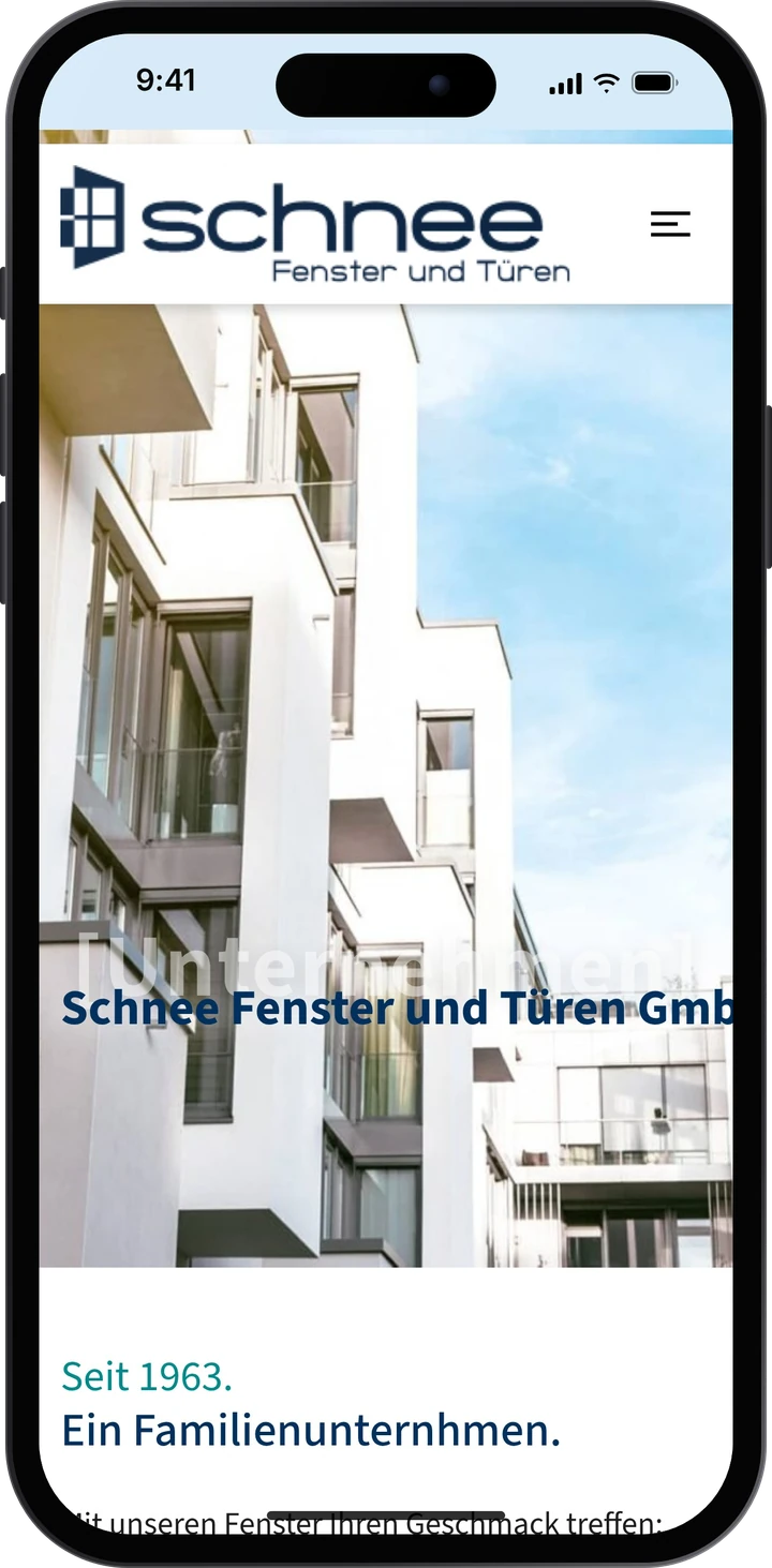 Schnee – Unternehmen auf dem Smartphone