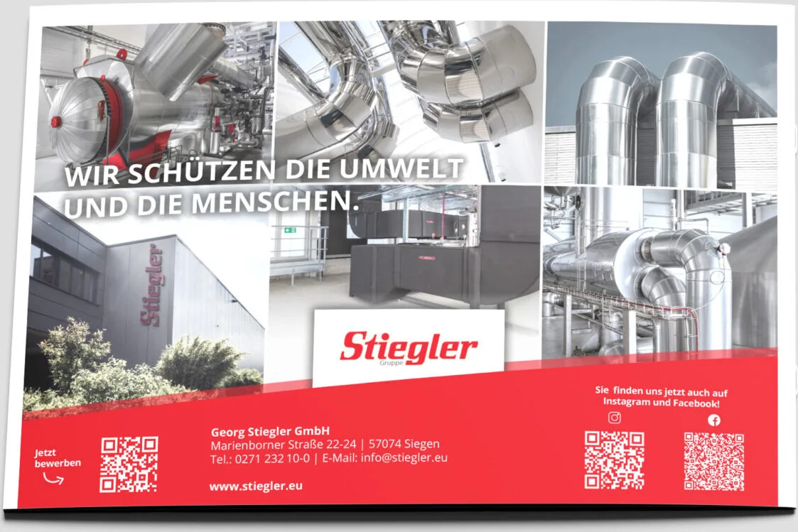 Rückseite der Stiegler Imagebroschüre