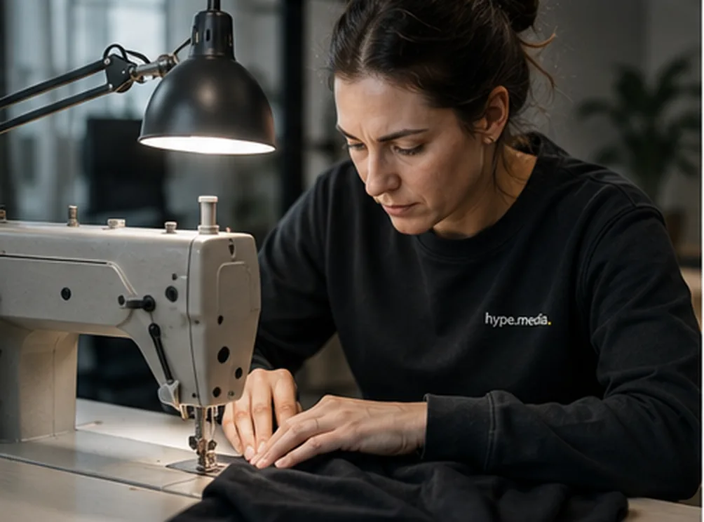 Atelier & Handwerk – Näharbeit und Maßanpassung bei hype.media