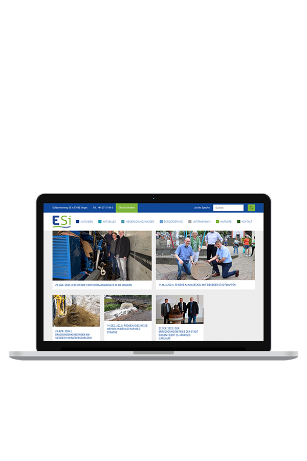 ESi Siegen &ndash; Umsetzung durch hype.media &ndash; Werbeagentur Siegen & Butzbach