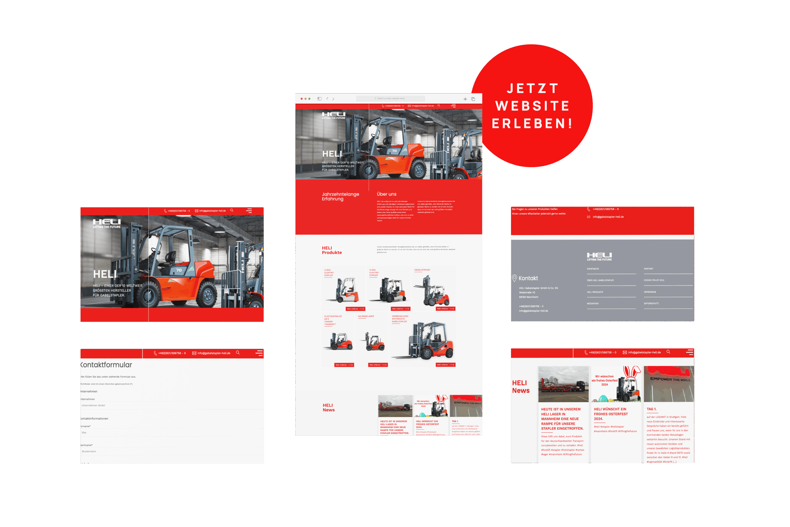 HELI Gabelstapler – Webdesign Siegen: Website & Screendesign von der Digitalagentur hype.media