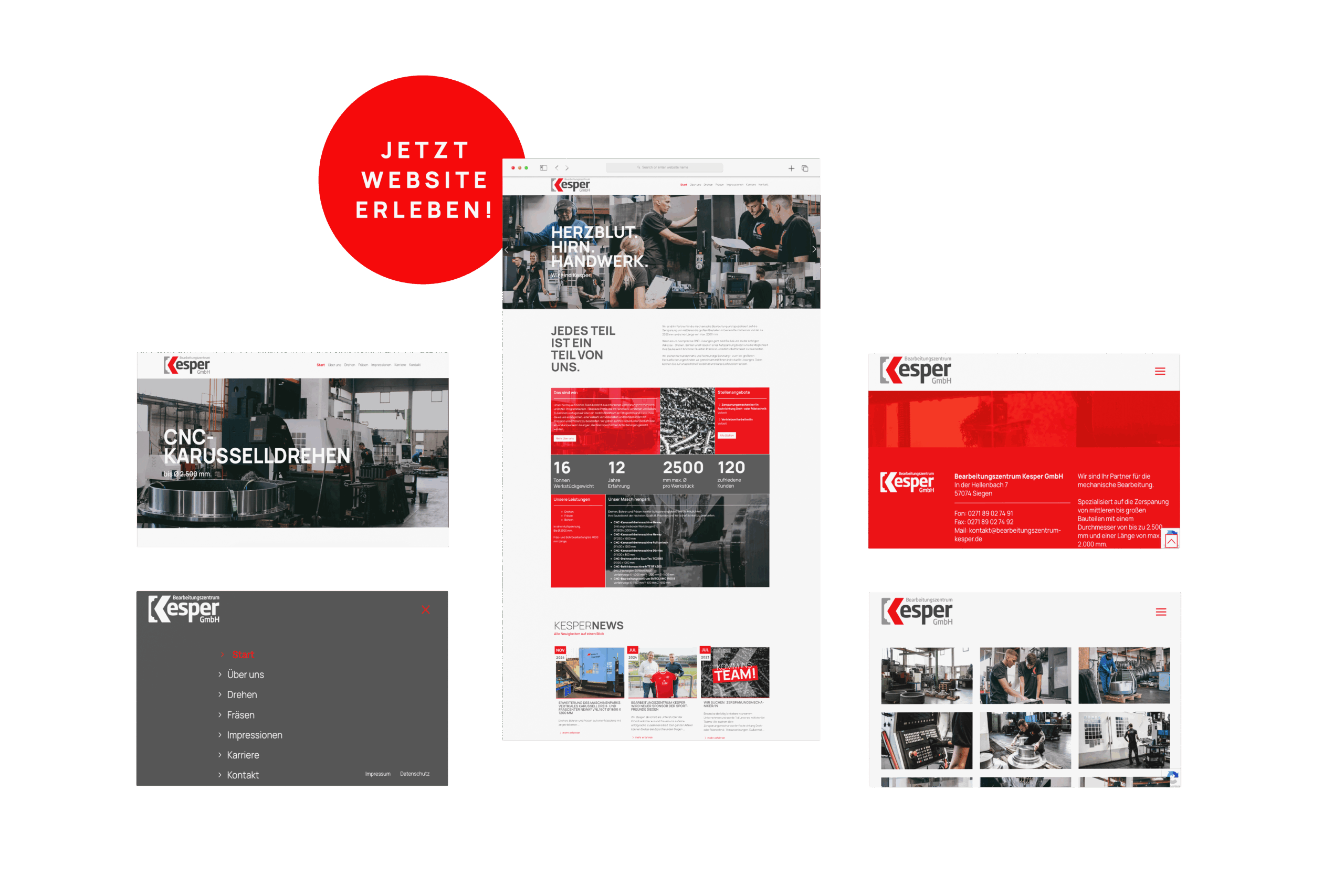 Kesper – Webdesign Siegen: Website & Screendesign von der Digitalagentur hype.media