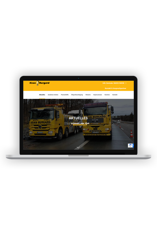 Kran Burgard &ndash; Projekteinblick der Digitalagentur hype.media