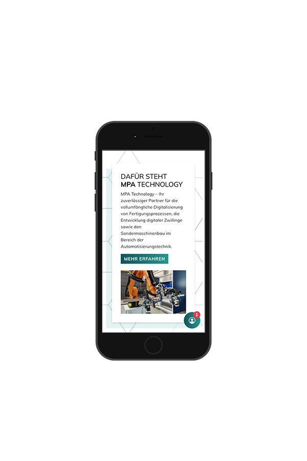 MPA Technology &ndash; Gestaltungsdetail &ndash; Projekt der Werbeagentur Butzbach (hype.media)